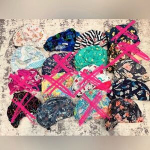 🩺 KimKaps Bouffant Style Scrub Caps Lot of 9